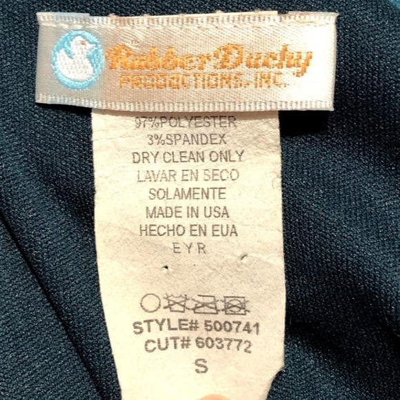 Ruched Green Fitted Dress Small - Picture 7 of 7